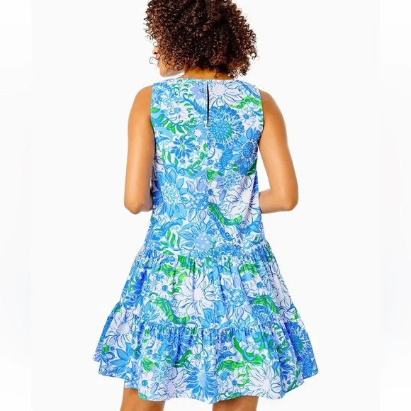 Lilly Pulitzer TRINA DRESS“Frenchie blue suns out”🔥